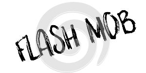 Flash Mob rubber stamp