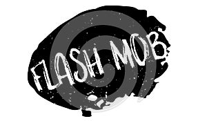 Flash Mob rubber stamp