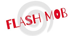 Flash Mob rubber stamp