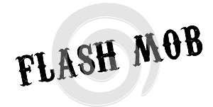 Flash Mob rubber stamp