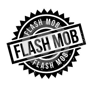 Flash Mob rubber stamp