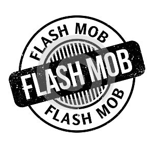 Flash Mob rubber stamp