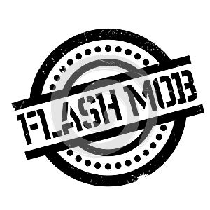 Flash Mob rubber stamp