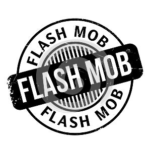 Flash Mob rubber stamp