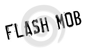 Flash Mob rubber stamp