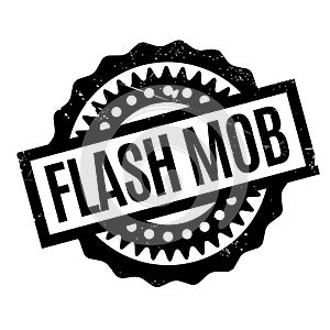 Flash Mob rubber stamp