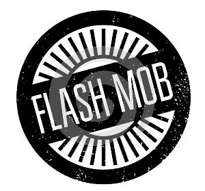 Flash Mob rubber stamp