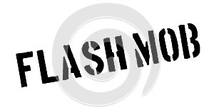 Flash Mob rubber stamp