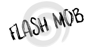 Flash Mob rubber stamp