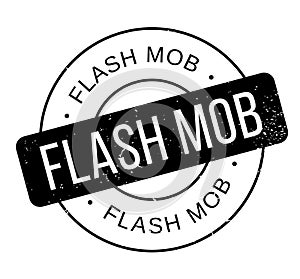 Flash Mob rubber stamp