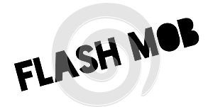 Flash Mob rubber stamp