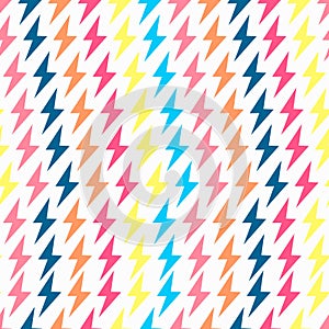 Flash retro colorful seamless vector pattern