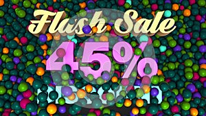 Flash Sale 45 Percent Discount 3d Text Reveal Pushing Turquoise Green Ball Pit