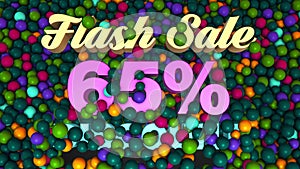 Flash Sale 65 Percent Discount 3d Text Reveal Pushing Turquoise Green Ball Pit