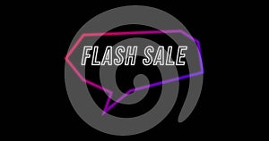 Flash Sale advertisement in Retro Eighties concept