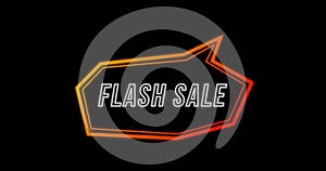 Flash Sale advertisement in Retro Eighties concept