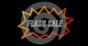 Flash Sale advertisement in Retro Eighties concept 4k