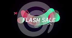 Flash Sale advertisement in Retro Eighties concept 4k