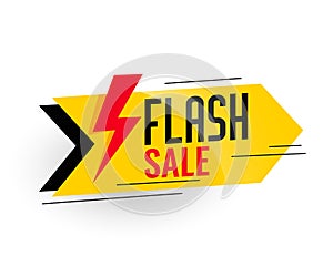 Flash sale and discount banner design