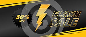 Flash sale discount vector background. offer poster