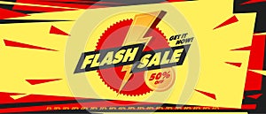 Flash sale discount vector background. percent mega