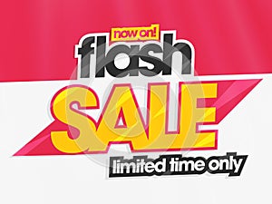 Flash Sale Poster, Banner or Flyer design.