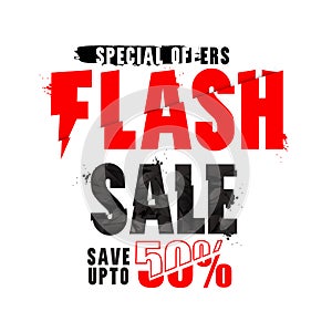 Flash Sale Poster, Banner or Flyer design.