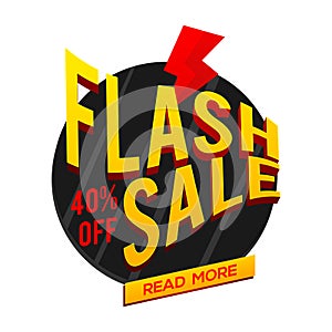 Flash Sale Poster, Banner or Flyer design.