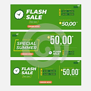 Flash sale premium inscription design template