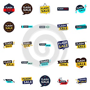 Flash Sale Vector Pack 25 High Impact Designs for Graphic Designers