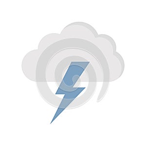 Flash sign Line Style vector icon which can easily modify or edit
