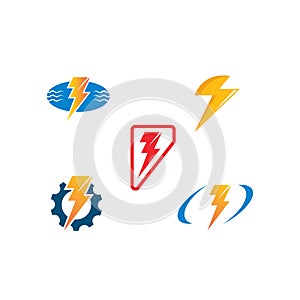 flash thunder bolt icon vector illustration design template