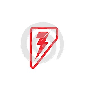 flash thunder bolt illustration vector icon concept design