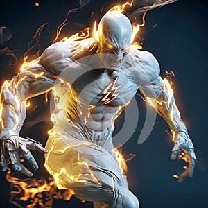 The Flash transforms into a villainous character, Dara& x27;s ghost. Generative AI