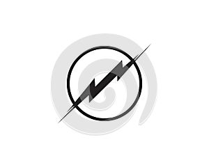 Flash tunderbolt logo template vector illustration icon