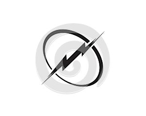 Flash tunderbolt logo template vector illustration icon