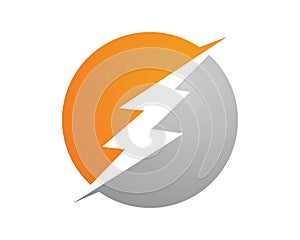 Flash tunderbolt logos template symbol