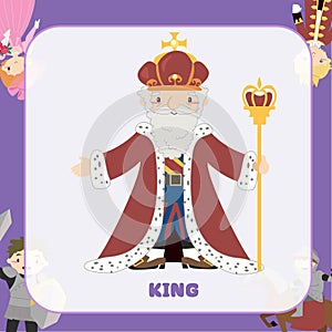 Clipart of king with sceptre photo