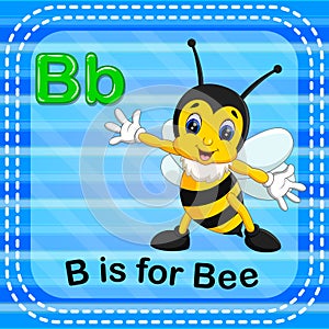 Flashcard letter B is for bee photo
