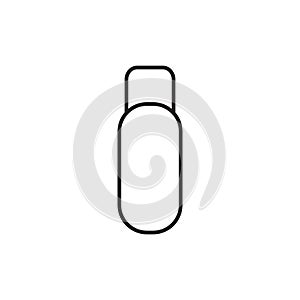 Flashdisk flat icon vector illustration