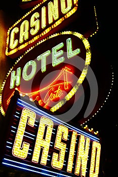 A flashing Casino sign outside Star City Casino