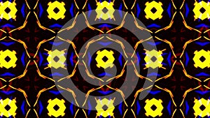 Flashing Kaleidoscope rays as abstract background