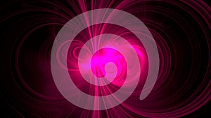 Flashing neon red rings abstract backround