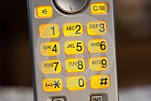 Flashing telephone keypad