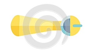 Flashlight Beam Illumination, search, discovery, light source, vector design Generative AI