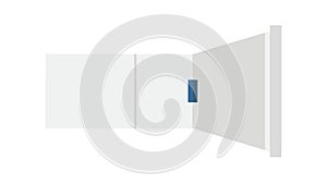 Flashlight Beam: Light & Exploration Vector, vector design Generative AI