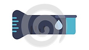 Flashlight Beam Search Vector Icon, vector design Generative AI