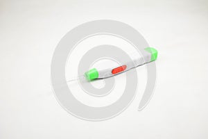 Flashlight earpick with light and plastic pick