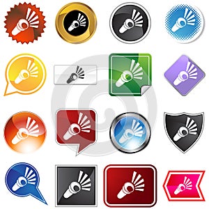Flashlight Icon Set