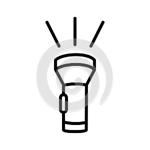 Flashlight icon vector design template basic RGB